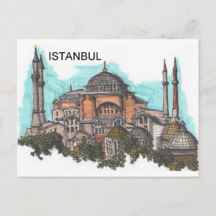 Turkije Istanboel Hagia Sophia (door St.K) Briefkaart