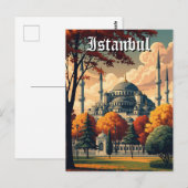 Turkije Istanbul Blauwe Moskee Briefkaart (Voorkant / Achterkant)