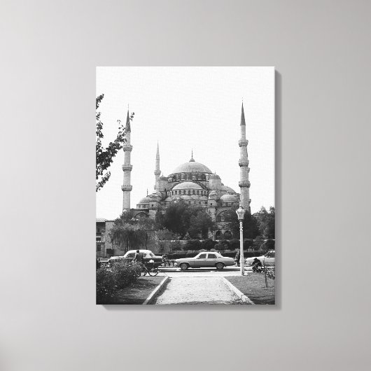 Turkije Istanbul de blauwe moskee Canvas Afdruk (Voorkant)