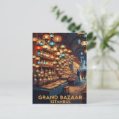 Turkije Istanbul Grand Bazaar Briefkaart (Staand voorkant)