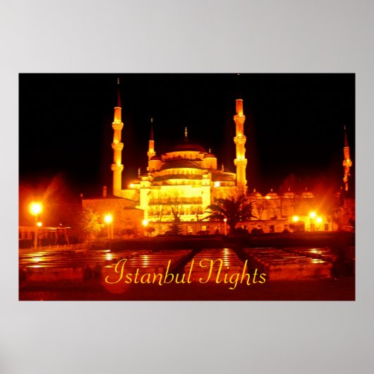 (TURKIJE) Istanbul Night Poster (Voorkant)