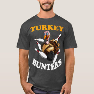 Turkije jaagt Thanksgiving Bowling Bahn Bo T-shirt