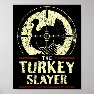 Turkije jacht in de kalkoenslager in Turkije jager Poster
