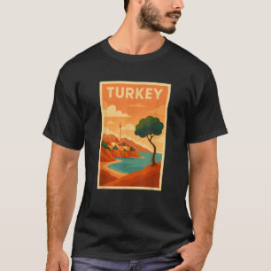 Turkije land Prachtig landschap reis naar Turks T-shirt