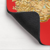 Turkije Map Mousepad Muismat (Hoek)