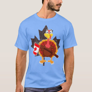 Turkije met Canada - Thanksgiving van Canada inzak T-shirt