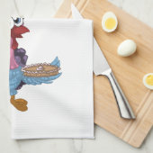 Turkije met Pie Theedoek (Quarter Fold)