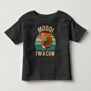 Turkije Moo: de grappigste Koe & Turkije Thanksgiv Kinder Shirts