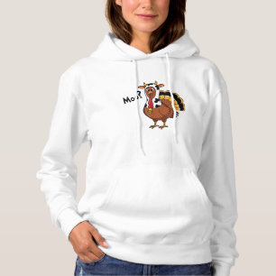 Turkije Moo Koe Grappige Thanksgiving Prestatie Sp Hoodie