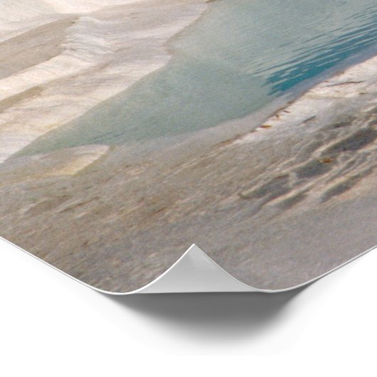 Turkije, Pamukkale Cotton Castle). Poster (Hoek)