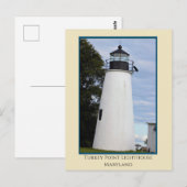 Turkije Point Lighthouse Maryland Briefkaart (Voorkant / Achterkant)