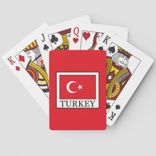 Turkije Pokerkaarten (Achterkant)