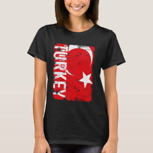 Turkije Pride Turkse vlag Roots Erfgoed Turkije T-shirt