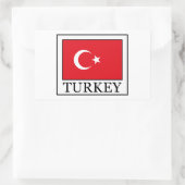 Turkije Rechthoekige Sticker (Tas)