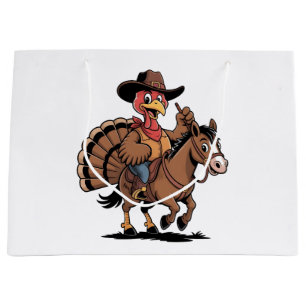 Turkije Rijden op een Paard Cowboy Turkije Thanksg Groot Cadeauzakje