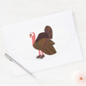Turkije Runner Ovale Sticker (Envelop)