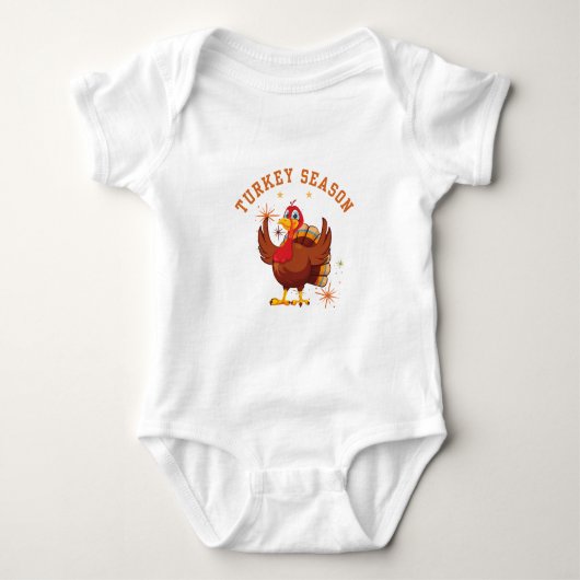Turkije Seizoen Fun Thanksgiving Design Romper (Voorkant)
