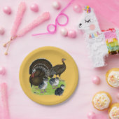 Turkije Standard Bronze Papieren Bordje (Feest)