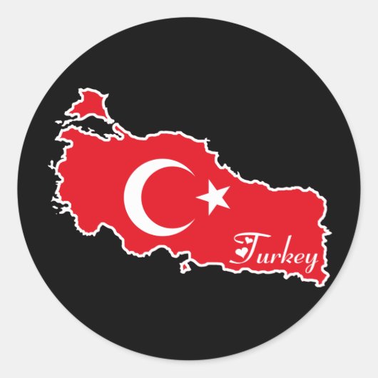 Turkije Sticker (Voorkant)