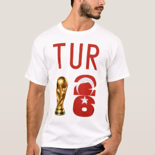 Turkije T-Shirt met Aangepaste Naam en Nummer voor