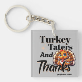 Turkije Taters en Bedankt - Kolossenzen 2:7 Sleutelhanger