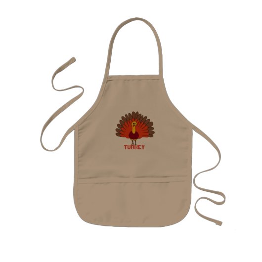 turkije Thanksgiving apron Kinder Schort (Voorkant)