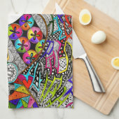 Turkije Thanksgiving Blessings Keuken Handdoek (Quarter Fold)