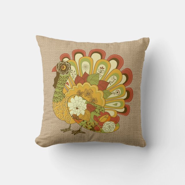 Turkije Thanksgiving Pillow Kussen (Voorkant)