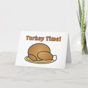 Turkije Tijd Thanksgiving Diner Uitnodiging Kaart