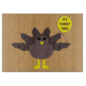 Turkije Tijd Thanksgiving Glas Snijplank (Voorkant)