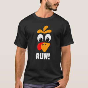 Turkije trot adult runnen kostumeffect runt Thanks T-shirt