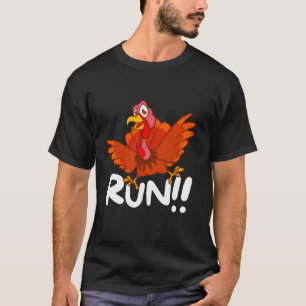 Turkije Trot Squad Funny Thanksgiving Day Run 2024 T-shirt