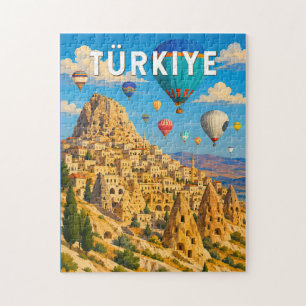 Turkije Turkiye Illustratie Reis Kunst Vintage Legpuzzel