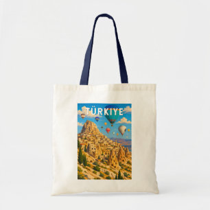 Turkije Turkiye Illustratie Reis Kunst Vintage Tote Bag