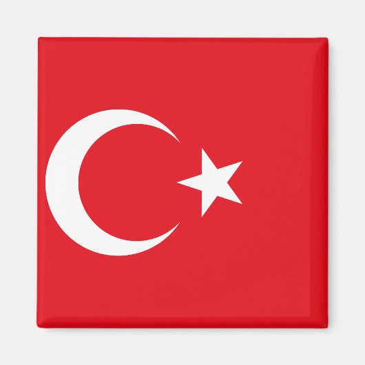 Turkije (Turkse vlag) Magneet (Voorkant)