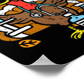 Turkije Verpleegkundige Thanksgiving Herfst Scrub  Poster (Hoek)