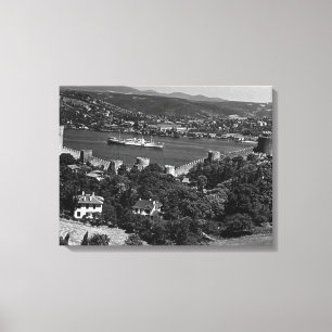 Turkije: vesting Istanbul Bosphorus Canvas Afdruk