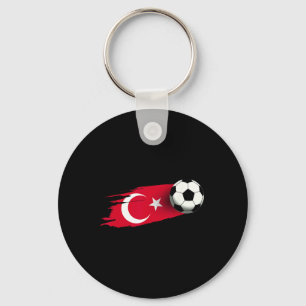 Turkije Vlag Jersey Turks Voetbalteam Turks Sleutelhanger