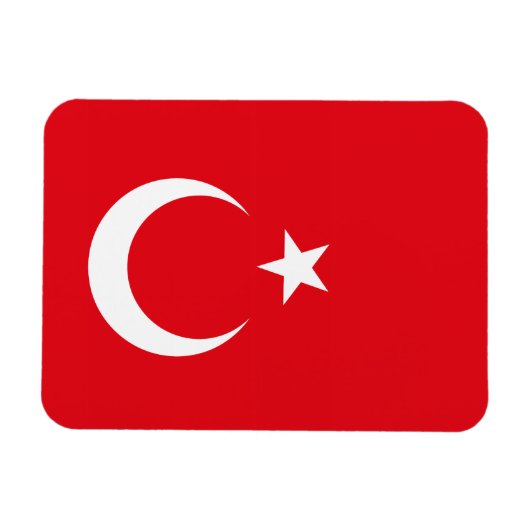 Turkije Vlag Premium Magneet (Horizontaal)