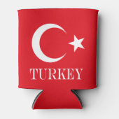 Turkije vlag Turkije Blikjeskoeler (Voorkant)