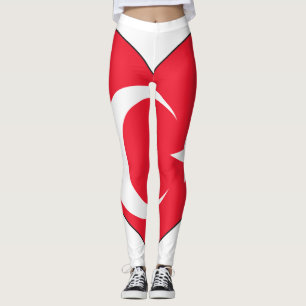 Turkije - Vlaggenhart Leggings