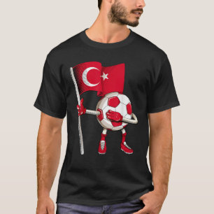 Turkije Voetbal Jersey Turks Vlag Football Dab Fun T-shirt