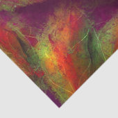 Turkije Vogel Bloemen Rood Geel Whimsical Decoupag Tissuepapier (Detail)