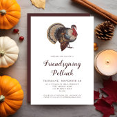 Turkije Vriendsgiving Potluck Kaart