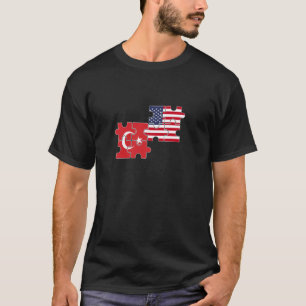 Turkije VS Vlag Amerikaans Turks T-shirt
