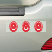 Turkije Wapenstilstand Bumpersticker (Op auto)