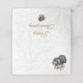 Turkije Waterverf Thanksgiving (Buitenkant ongevouwen)