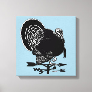Turkije Weathervane Canvas Afdruk