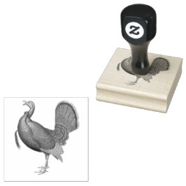 Turkije Wild Bird Illustratie Rubberstempel