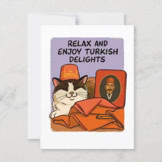 Turkish Delights & Catnaps Briefkaart